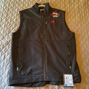 Cinch Men's American Flag Concealed Carry Black Vest